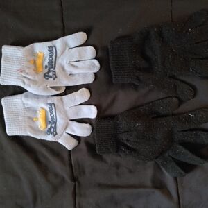 Princess Kids Gloves- Black and Blue